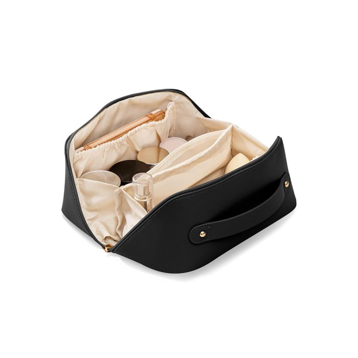 Leather Double Layer Large Organizer Bag,Travel Accessories - Image 2