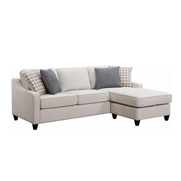 Upholstered Sofa, Tufted Back Comfy Velvet Long Couch - Image 2